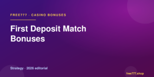 First Deposit Match Bonuses — Free777 editorial 2026