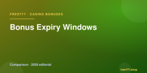 Bonus Expiry Windows — Free777 editorial 2026