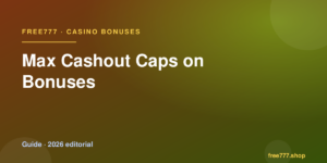 Max Cashout Caps on Bonuses — Free777 editorial 2026