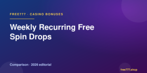 Weekly Recurring Free Spin Drops — Free777 editorial 2026