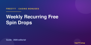 Weekly Recurring Free Spin Drops — Free777 editorial 2026
