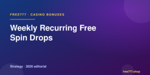 Weekly Recurring Free Spin Drops — Free777 editorial 2026