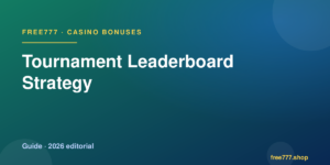 Tournament Leaderboard Strategy — Free777 editorial 2026